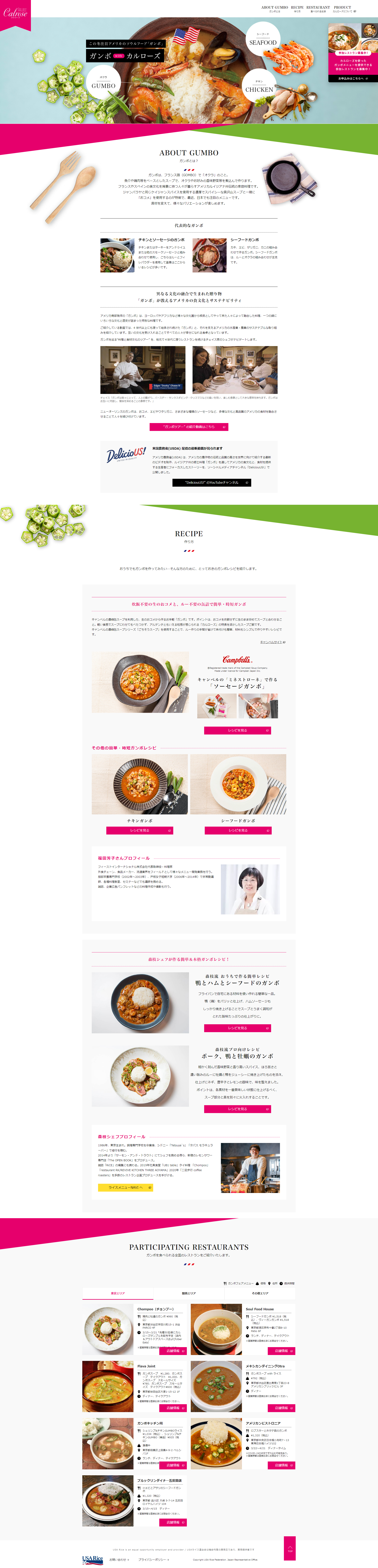 USAライス連合会様　キャンペーンサイト②